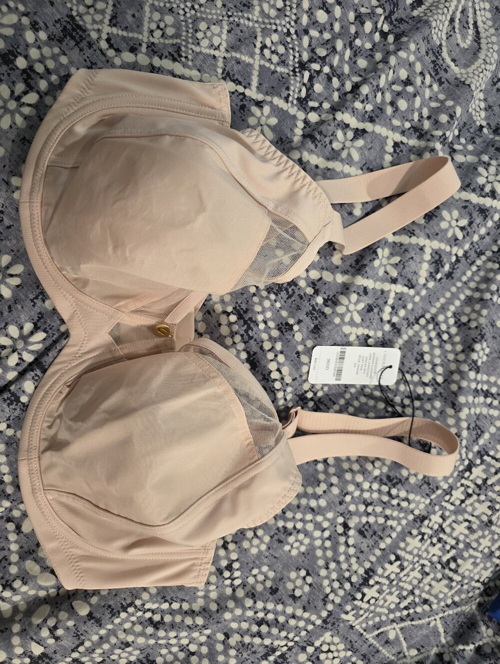 36DD Understance Jasmine Flexwire Demi Unpadded Spacer Bra Soft Pink NWT